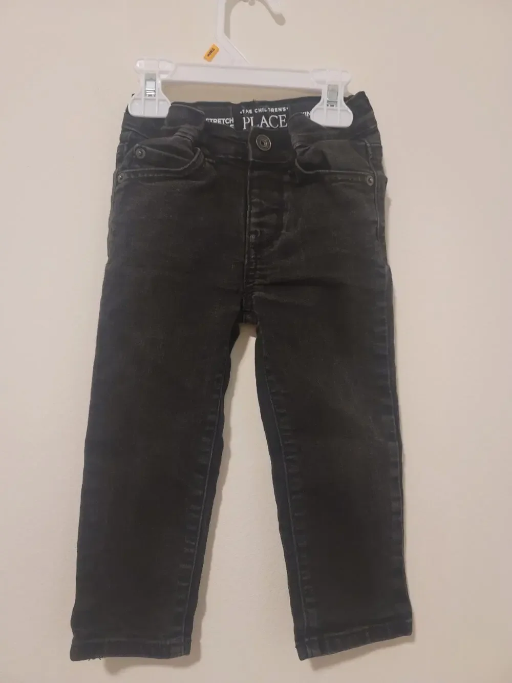 The Childrens Place Toddler Sz 2T Skinny Stretch Extensible Black Jeans boys